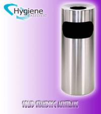 Standing Ashtray Solid Stainless Steel